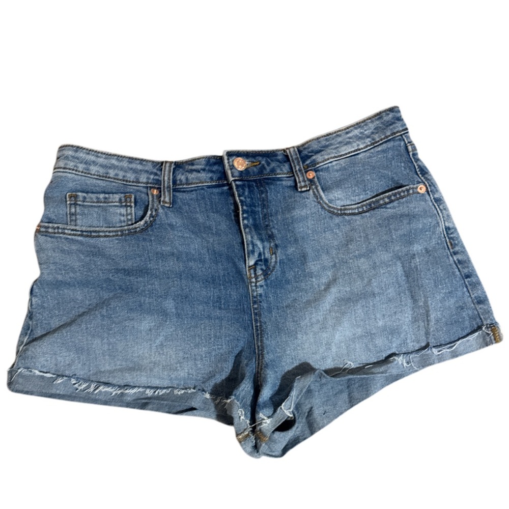 Wild Fable Blue Jean Shorts Cuffed Hem - Size 12